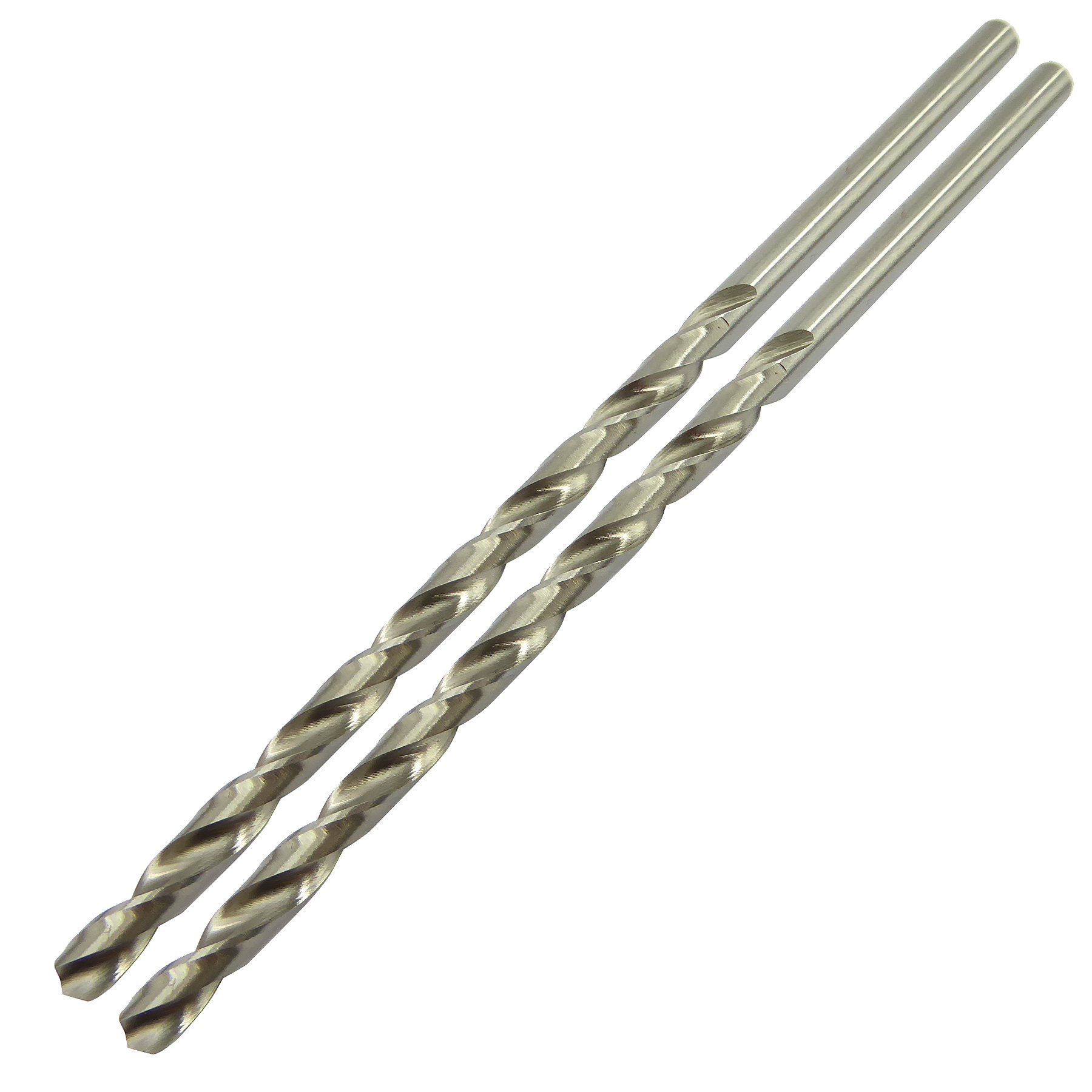 5.0mm x 132mm Long Series Ground Twist Drill Pack of 2